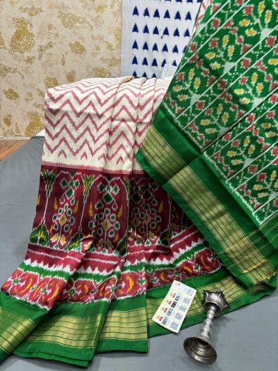 PRMHIDSS5Y06BSDC16- Ikat silk saree
