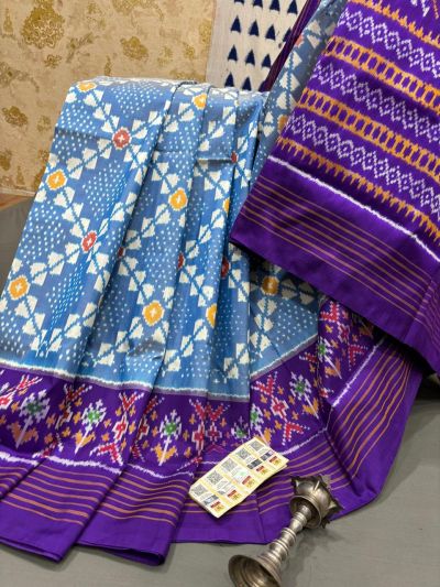 PRMHIDSS5Y06BSDC17- Ikat silk saree