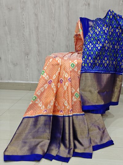 PSHLIDSS5Y04NCDD17- Ikat silk saree