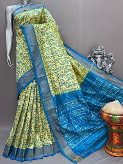 PSNTIDSS5A30BNCC10- Ikat silk saree