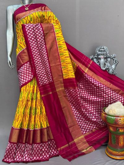 PSNTIDSS5A30BNCC12- Ikat silk saree