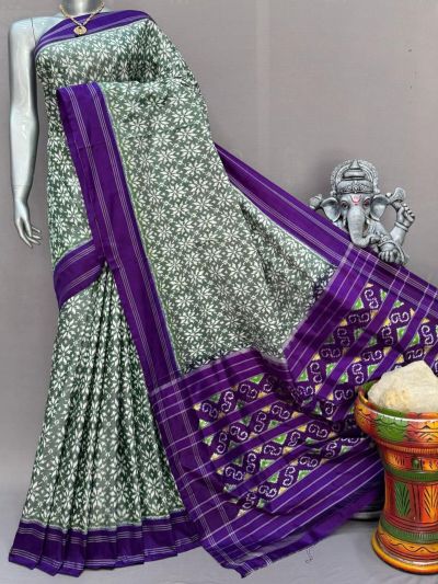 PSNTIDSS5A30BNCC14- Ikat silk saree