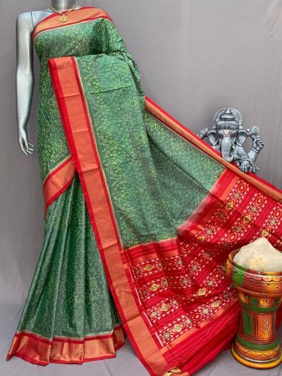 PSNTIDSS5A30BNCC15- Ikat silk saree
