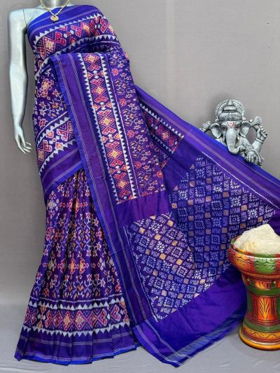 PSNTIDSS5A30BNCC24- Ikat silk saree