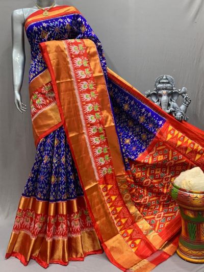PSNTIDSS5Y03NDCD03- Ikat silk saree