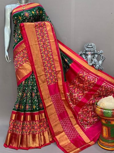PSNTIDSS5Y03NDCD04- Ikat silk saree