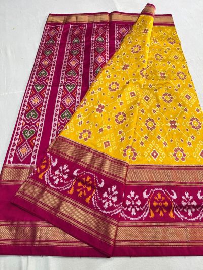 PSNTIDSS5Y03NDCD09- Ikat silk saree
