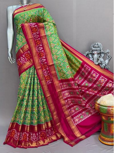 PSNTIDSS5Y03NDCD10- Ikat silk saree