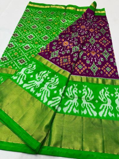 PSNTIDSS5Y03NDCD15- Ikat silk saree