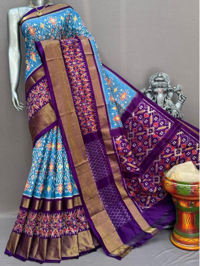PSNTIDSS5Y03NDCD26- Ikat silk saree