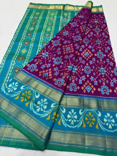 PSNTIDSS5Y03NDCD28- Ikat silk saree