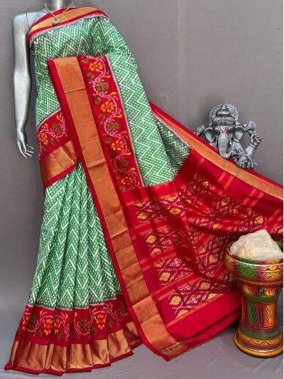 PSNTIDSS5Y03NDCD29- Ikat silk saree