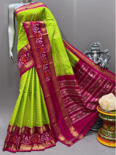 PSNTIDSS5Y03NDCD31- Ikat silk saree