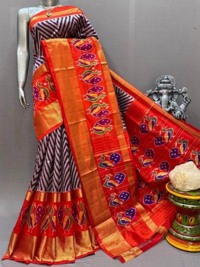 PSNTIDSS5Y03NDCD34- Ikat silk saree