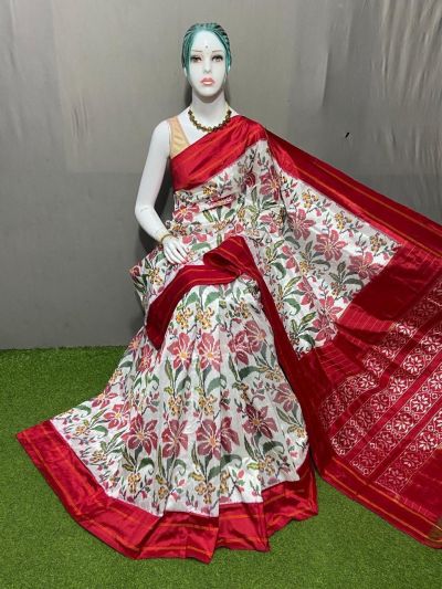 PSRGIDSS5Y03NSCC01- Ikat silk saree