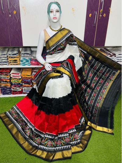 PSRGIDSS5Y03NSCC03- Ikat silk saree