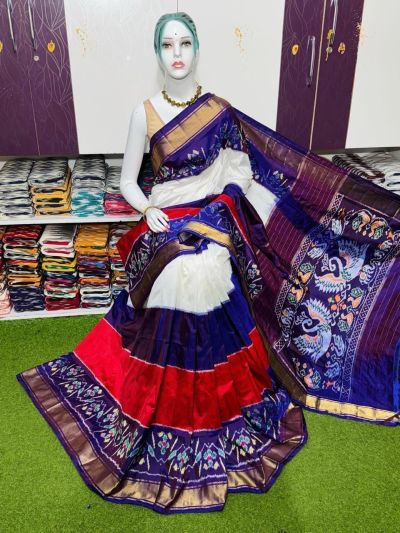PSRGIDSS5Y03NSCC05- Ikat silk saree