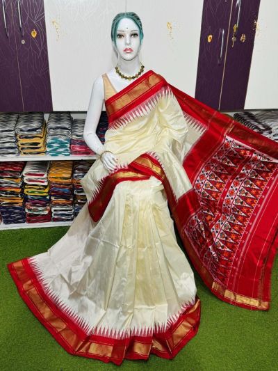 PSRGIDSS5Y03TBCD01- Ikat silk saree