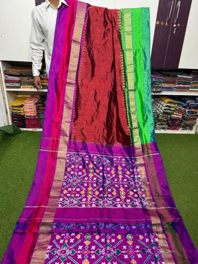 PSRGIDSS5Y05TZDC02- Ikat silk saree