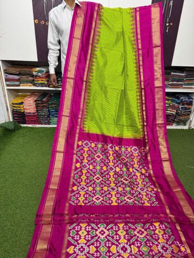 PSRGIDSS5Y05TZDC03- Ikat silk saree