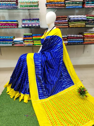 PSRHIDSS5Y05BZCD01- Ikat silk saree