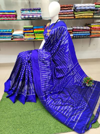 PSRHIDSS5Y05BZCD03- Ikat silk saree