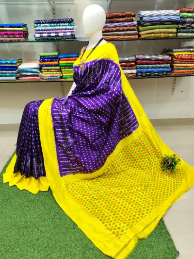 PSRHIDSS5Y05BZCD06- Ikat silk saree