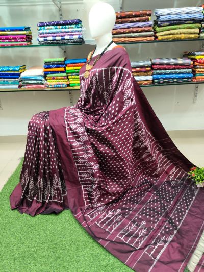 PSRHIDSS5Y05BZCD07- Ikat silk saree
