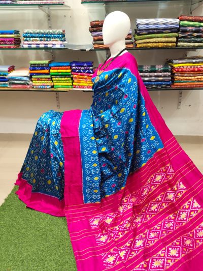 PSRHIDSS5Y06BCCD04- Ikat silk saree