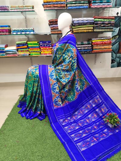 PSRHIDSS5Y06BCCD06- Ikat silk saree