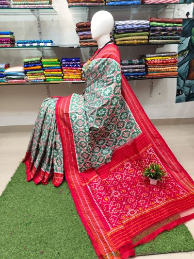 PSRHIDSS5Y06BCCD08- Ikat silk saree
