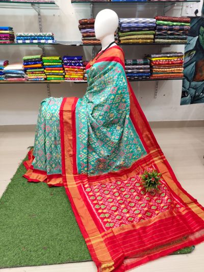 PSRHIDSS5Y06BCCD09- Ikat silk saree