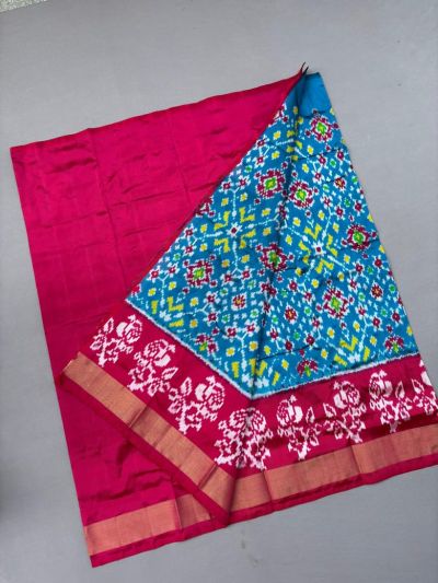 PSSIMSLG5Y06EEDC13- Medium Size Ikat Silk Lehenga