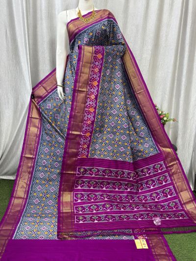 PASKIDSS5Y10NCDD18- Ikat silk saree