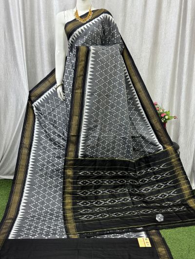 PASKILWS5Y10XEDC04- light weight Ikat silk saree