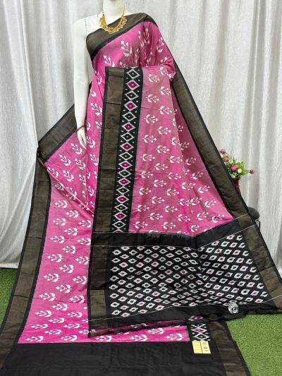 PASKILWS5Y10XEDC27- light weight Ikat silk saree