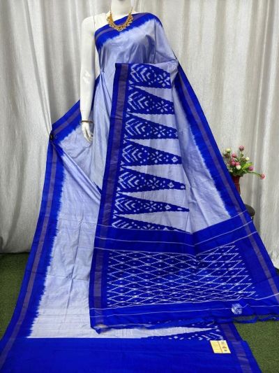 PASKILWS5Y10XEDC40- light weight Ikat silk saree