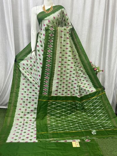 PASKILWS5Y10XEDC60- light weight Ikat silk saree