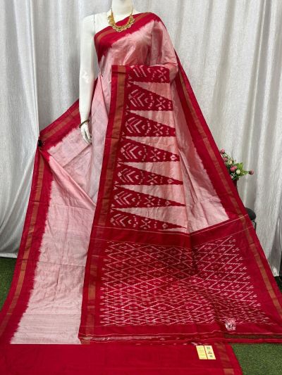 PASKILWS5Y10XEDC64- light weight Ikat silk saree