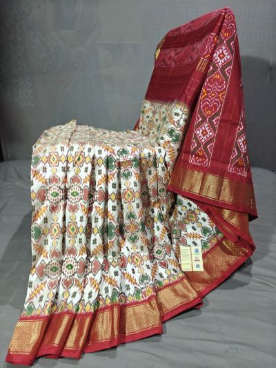 PGMRIDSS5Y09NICD01- Ikat silk saree