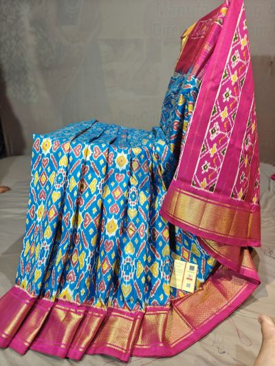 PGMRIDSS5Y09NICD07- Ikat silk saree