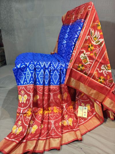 PGMRIDSS5Y09NICD13- Ikat silk saree