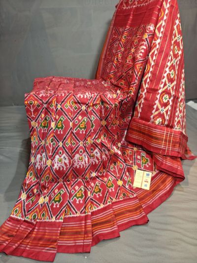 PGMRIDSS5Y09NICD25- Ikat silk saree