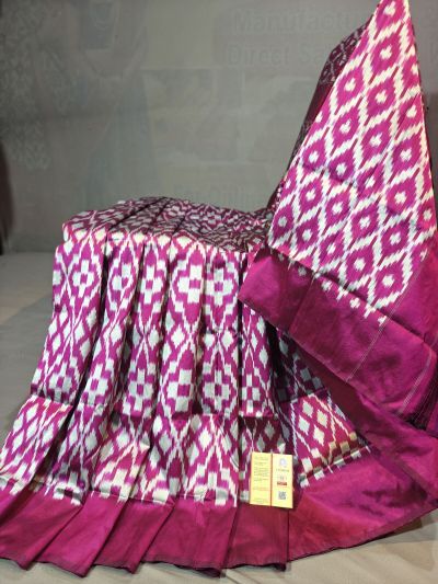 PGMRILWS5Y10SFCD03- light weight Ikat silk saree