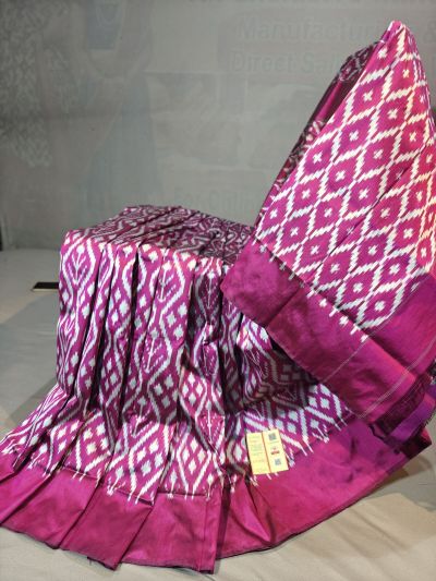 PGMRILWS5Y10SFCD04- light weight Ikat silk saree