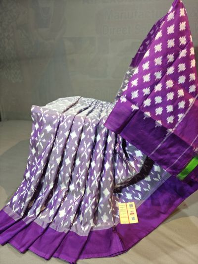 PGMRILWS5Y10SFCD05- light weight Ikat silk saree
