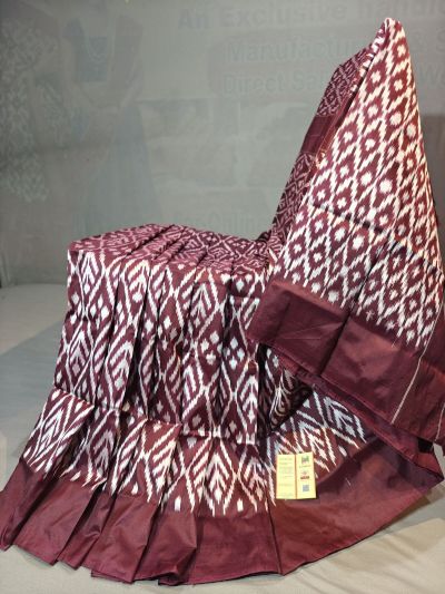 PGMRILWS5Y10SFCD10- light weight Ikat silk saree