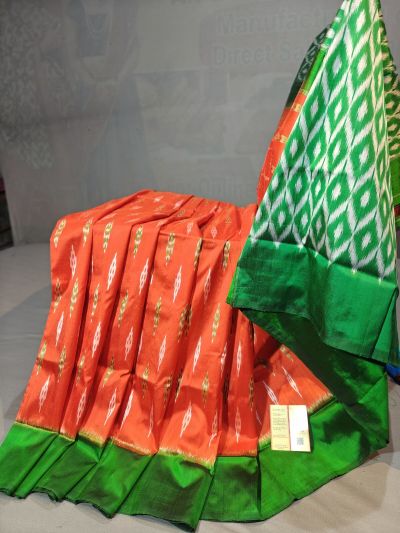PGMRILWS5Y10SFCD14- light weight Ikat silk saree