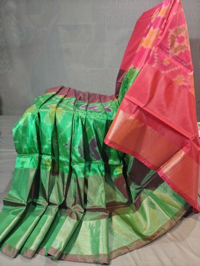 PGMRISSS5Y10ISDC03- Ikat soft silk saree