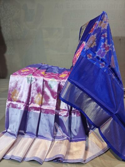 PGMRISSS5Y10ISDC09- Ikat soft silk saree